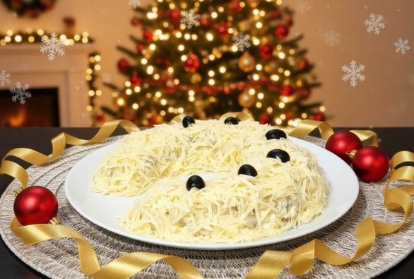 Невероятно вкусный салат «Подкова» на праздничный стол. Огненная лошадь будет довольна! Невероятно вкусный салат «Подкова» на праздничный стол. Огненная лошадь будет довольна!