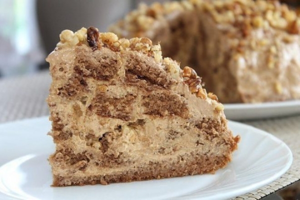 Торт «Несквик» со сметанным кремом