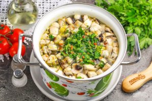 Куриный суп с шампиньонами