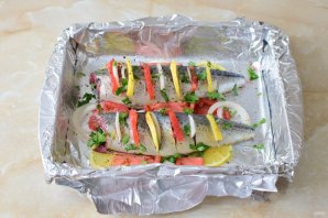 Скумбрия в фольге Скумбрия в фольге