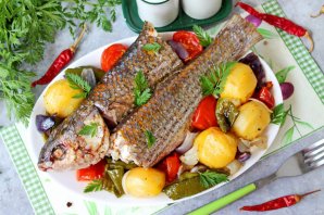 Кефаль, запеченная в духовке Кефаль, запеченная в духовке