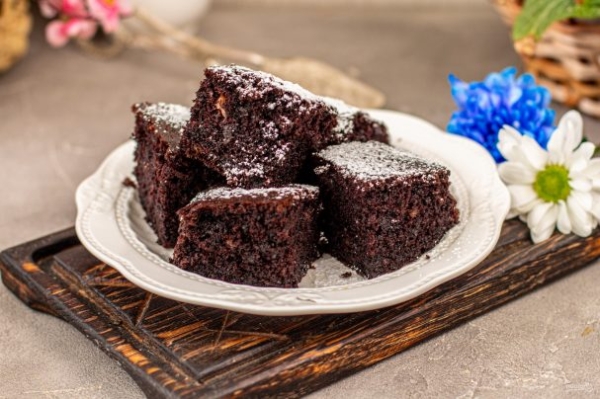 Шоколадно-банановый пирог "Брауни" Шоколадно-банановый пирог "Брауни"