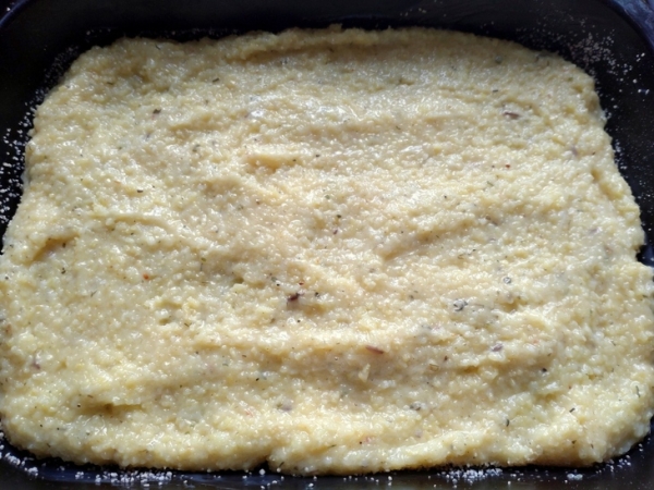 Закуска из овощей и грибов на поленте Закуска из овощей и грибов на поленте