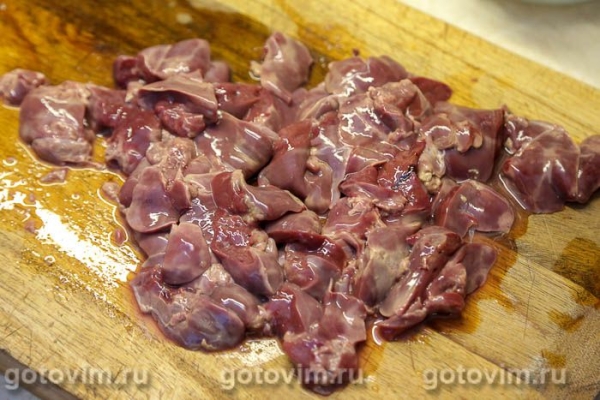 Куриная печень, жаренная с тыквой Куриная печень, жаренная с тыквой