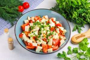 Салат из колбасного сыра Салат из колбасного сыра