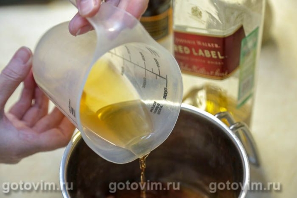 Свиные ребрышки с соусом из виски