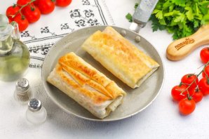 Лаваш с колбасой и сыром Лаваш с колбасой и сыром