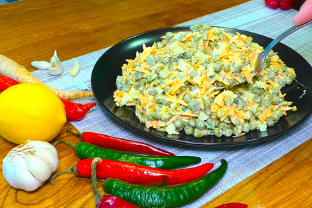 Салат с горошком Салат с горошком