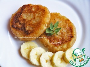 Яблочные оладьи с бананом Яблочные оладьи с бананом