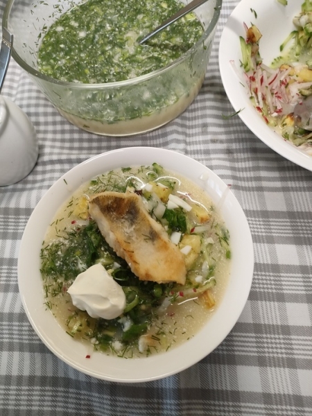 Щучина - рыбная окрошка Щучина - рыбная окрошка