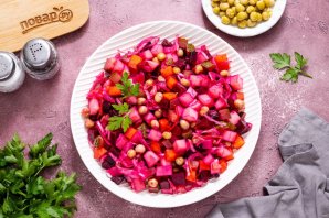 Винегрет с квашеной капустой Винегрет с квашеной капустой