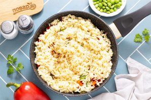 Паста орзо с овощами Паста орзо с овощами