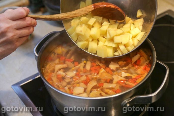 Грибные щи с лисичками