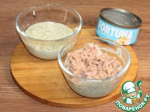 Овощной пирог с консервированным тунцом