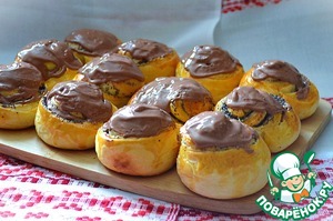 Маковые булочки под шоколадом Маковые булочки под шоколадом