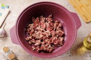 Картофель с фаршем и рисом Картофель с фаршем и рисом