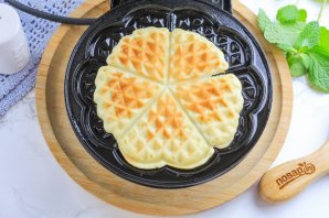 Хрустящие вафли на маргарине Хрустящие вафли на маргарине