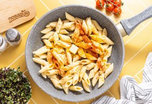 Макароны с куркумой