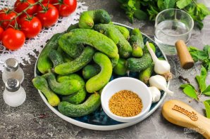 Хрустящие огурчики с горчицей