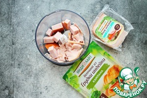 Закусочное печенье с ветчиной и сыром Закусочное печенье с ветчиной и сыром