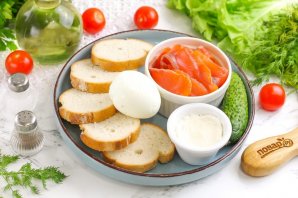 Бутерброды с красной рыбой