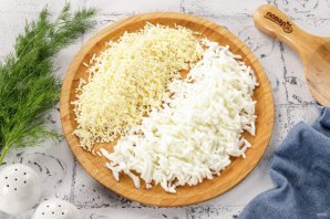 Салат Мимоза с сайрой Салат Мимоза с сайрой