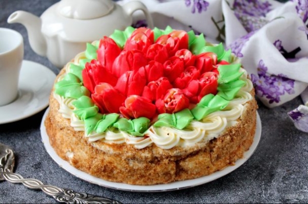 Морковный торт с апельсиновым курдом Морковный торт с апельсиновым курдом