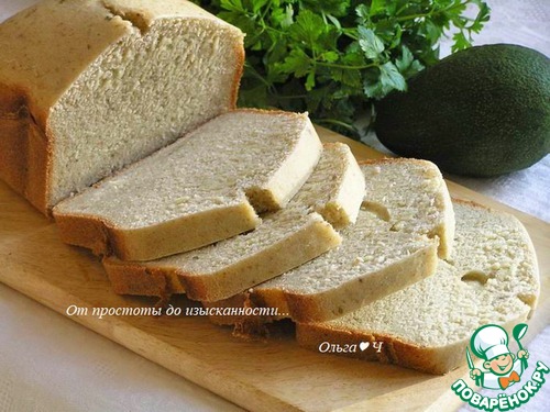 Хлеб с авокадо и грибами