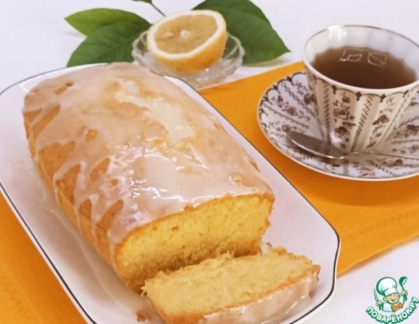 Глазированный лимонный пирог Глазированный лимонный пирог