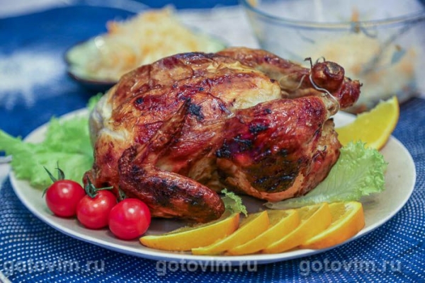 Курица в апельсиновым маринаде в пакете для запекания