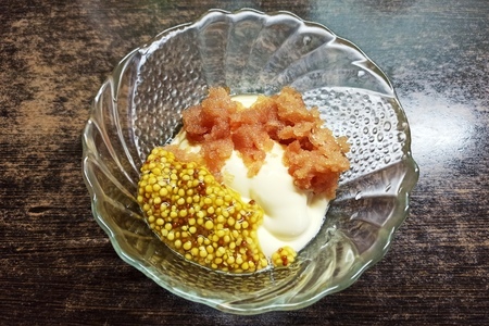 Салат "селёдка под шубой" с икорным майонезом