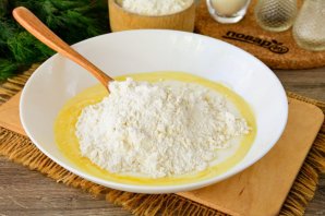 Пирог с курицей из бездрожжевого теста Пирог с курицей из бездрожжевого теста