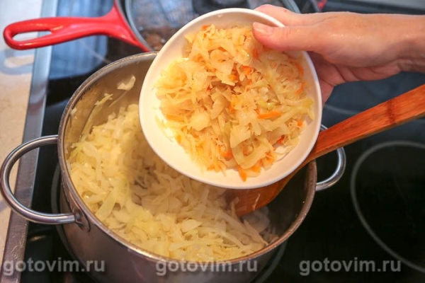 Бигус из квашеной капусты с сердечками индейки