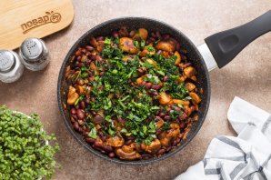 Красная фасоль с грибами Красная фасоль с грибами