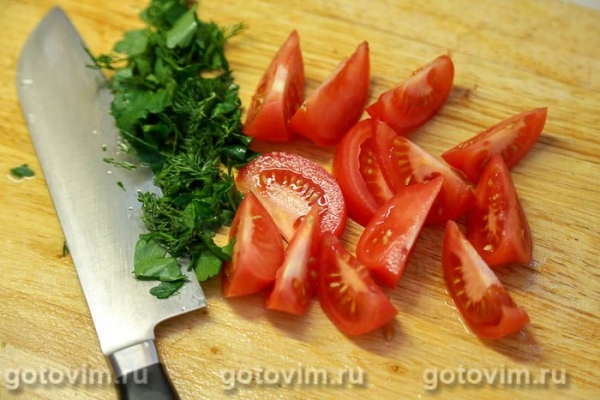 Овощной салат из брокколи с помидорами и моцареллой Овощной салат из брокколи с помидорами и моцареллой