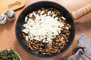 Запеканка с шампиньонами