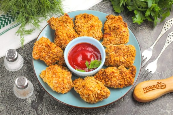 Наггетсы в аэрогриле Наггетсы в аэрогриле