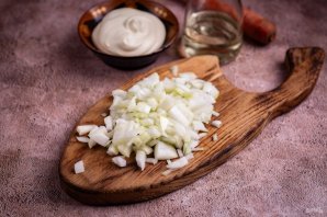 Печень с морковью и луком