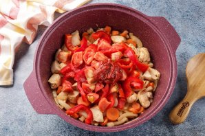 Штрули с курицей и картошкой Штрули с курицей и картошкой