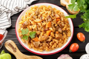 Макароны с мясом в мультиварке Макароны с мясом в мультиварке
