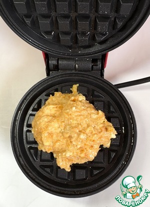 Тыквенные вафли с сыром фета Тыквенные вафли с сыром фета