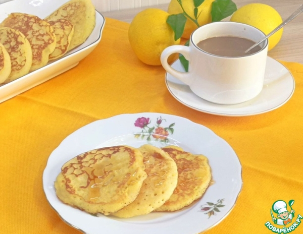 Дрожжевые оладьи на кукурузной муке Дрожжевые оладьи на кукурузной муке