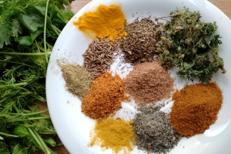 Перловка с овощами и грибами