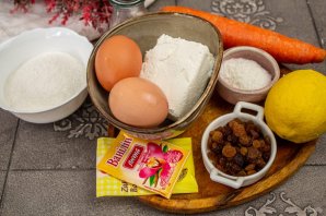 Творожно-морковный кекс Творожно-морковный кекс