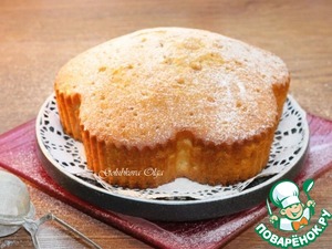 Ванильный кекс с малиновой пропиткой