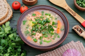 Уха на костре из лосося Уха на костре из лосося