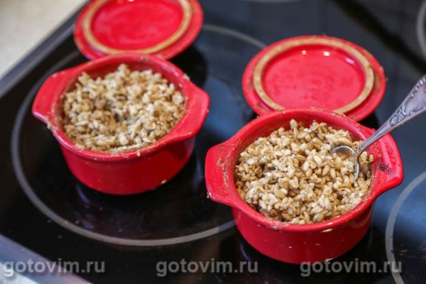 Каша из цельного овса в горшочках (в духовке) Каша из цельного овса в горшочках (в духовке)
