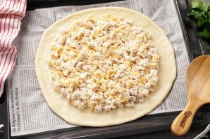 Бездрожжевой пирог с курицей Бездрожжевой пирог с курицей