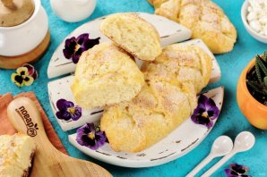 Творожные булочки "Косички" Творожные булочки "Косички"