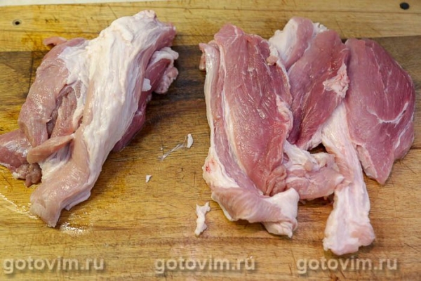 Рулет из свинины с острым перцем, беконом и сыром Рулет из свинины с острым перцем, беконом и сыром